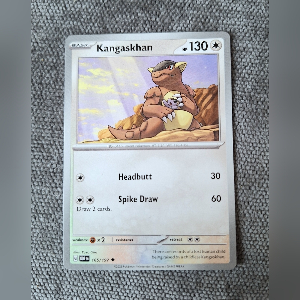 Pokemon Kangaskhan 115/165 Card